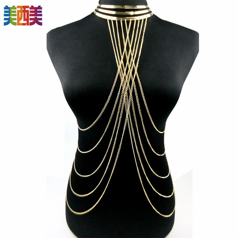 Golden Hoop Body Chain