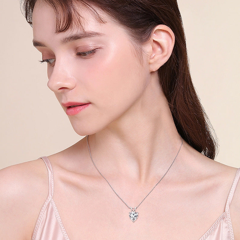 Moissanite Love Necklace