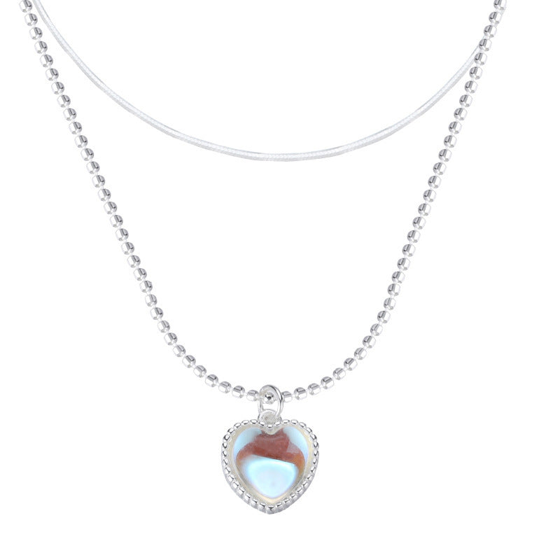 Peach Heart Moonstone