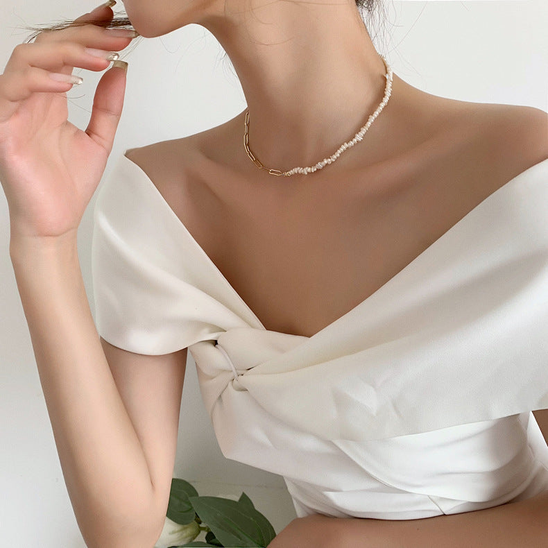 Pearl Edge Necklace