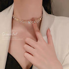 Woven Pearl Clavicle Chain