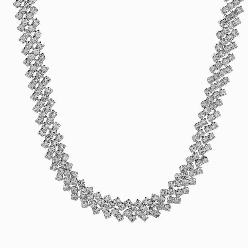 Flash Diamond Rhinestone Necklace – Light Luxury Women’s Collarbone Chain