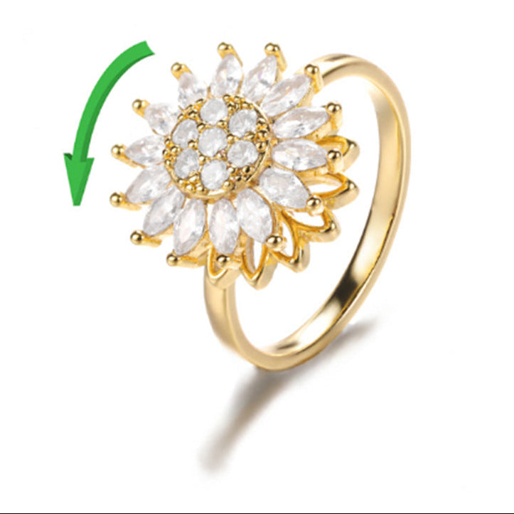 Spinning Sunflower Necklace