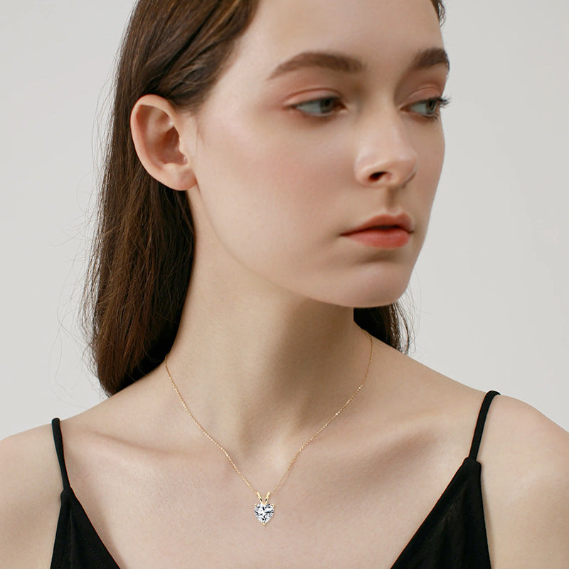 Moissanite Love Necklace