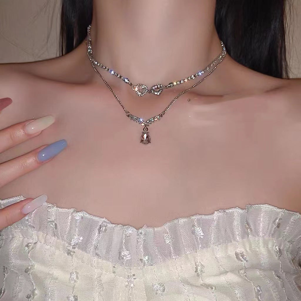 Crystal Heartfall Necklace