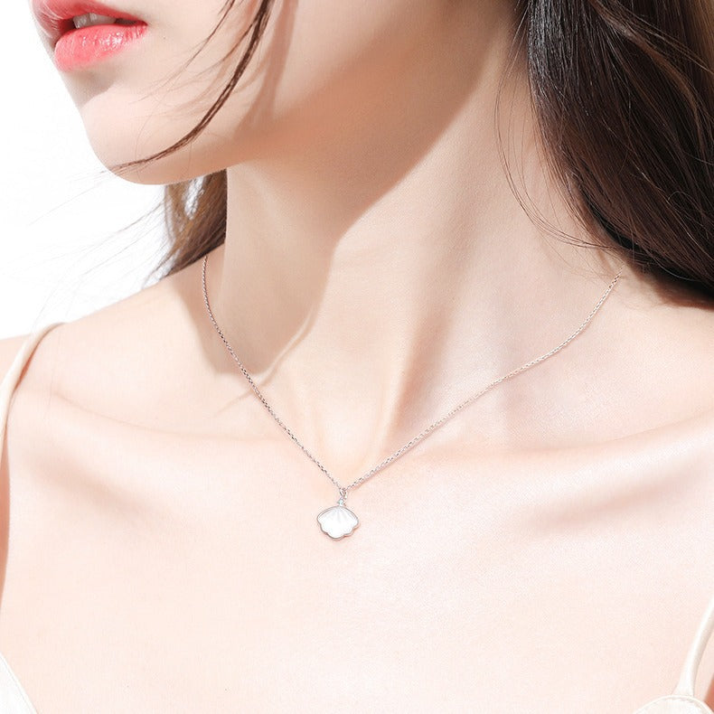 S925 Silver Shell Necklace