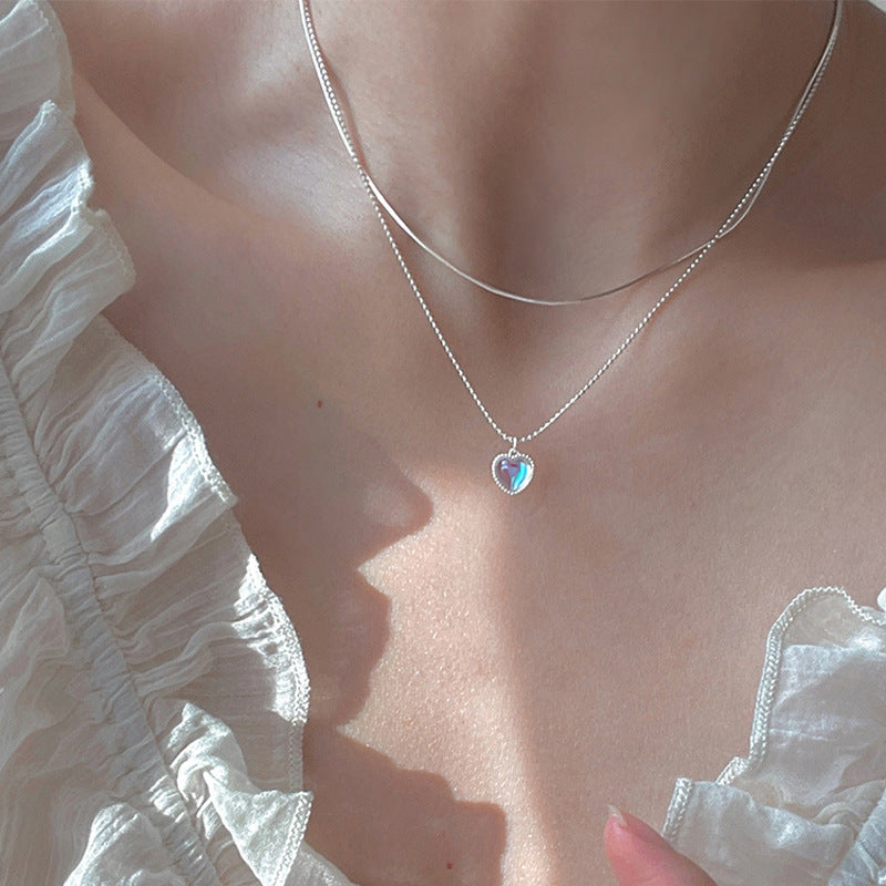 Peach Heart Moonstone