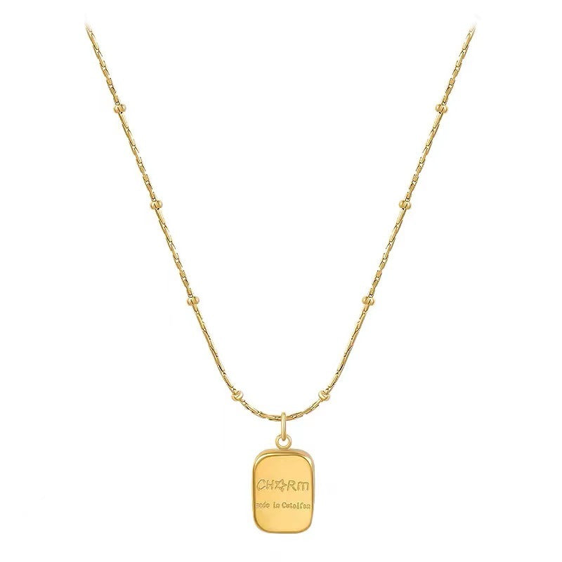 Golden Block Pendant