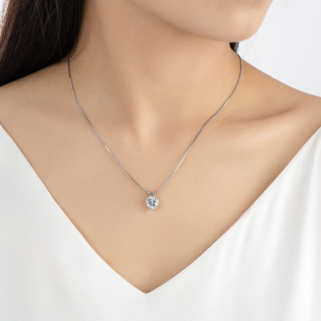 Moissanite Love Necklace