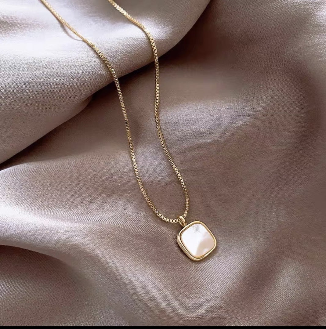 Golden Block Pendant