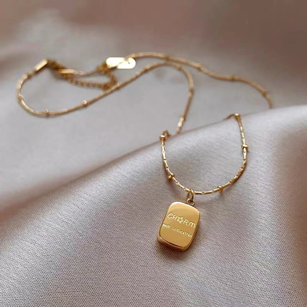 Golden Block Pendant